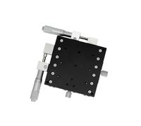 MYXJGNAIY XY Axis 70 * 70-125 * 125 Micrometer Sliding Stage Platform Manual Displacement Sliding Table Guide Rail LY70/LY80/LY90/LY100/LY125(80 x 80,Left)