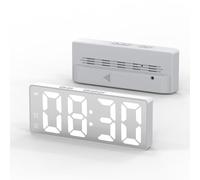 MYXJX alarm clock, With Snooze Temperature Date Time For Bedrooms Office Outdoors Heavy Sleepers(B)