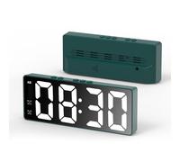 MYXJX alarm clock, With Snooze Temperature Date Time For Bedrooms Office Outdoors Heavy Sleepers(C)