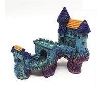 MYXJX fish tank decorations, 1Pcs Aquarium Landscaping Fish Tank Antique Castle Simulation Resin Decoration 04