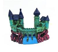 MYXJX fish tank decorations, 1Pcs Aquarium Landscaping Fish Tank Antique Castle Simulation Resin Decoration 05