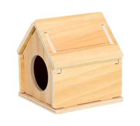 MYXJX hamster toys, Hamster Toy 1Pcs Sturdy Dwarf Nest Hamsters House Pet Solid Wood Funny Play G(N)