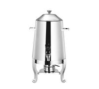 MYXJX hot water urn, 13L Milk Coffee Chafer Urn Alcohol Heating Stainless Steel Heavy-Duty Beverage Dispenser with Fuel Holder and Leak Free Faucet