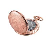 MYXJX Pocket Watch, for Men with Dial and Chain(Rose Gold)