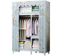 MYXJX portable wardrobe, Clothes Storage Cabinet Shelf Wardrobe Garment Organizer Stable Use for Veranda Room,108 x 45 172Cm