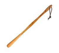 MYXJX shoe horn, Wooden Shoehorn Long handle Shoe Horn(Yellow 75cm)