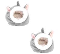 MYXJX Small pet's nest 2pcs Hamster Warm Bed Pig Bedding Accessories Guinea Pig Bed Pouch Pet Hamster Nest Guinea
