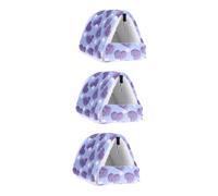 MYXJX Small pet's nest 3pcs Pet Bed House Guinea Pigs Guinea Bed Small Pet Hamster Nest Small Animals House Hamster Warm Nest Hamster