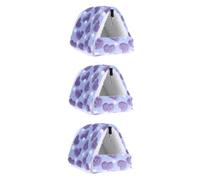 MYXJX Small pet's nest 3pcs Pet Bed House Small Bed Guinea Pigs Nest Hedgehog Nest Guinea Pig Cage Accessories Small Animal