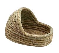 MYXJX Small pet's nest Rabbit Nest Rabbit Hideout Hamster Hut Rabbit Beds Rabbit Grass Bed Bedding Chew Toy Pet C(A,35X25X23CM)