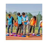 MYXJX team building games for work, Teamwork Games River Stones School Sport Day Game, Kids & Adults Stone/Balance Stepping Stone