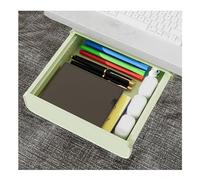 MYXJX under desk storage, Hidden Under Desk Drawer Storage Box, Self Adhesive Pop Up Organizer Tray With Slide Rail Snap,Gray1,size(Green1)