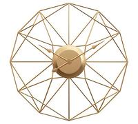 MYXJX wall clock, Metal Wall Clock Silent Non Ticking Retro Style Decorative for Living Room Bedroom Office 3 Sizes(A,S)