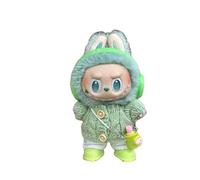 Myxon Clothes For 17cm Labu Into Energy Series Cute Plush Doll Clothing Outfit Overalls Casual Fashion Accessories-green Sweater 5 Piece Set-no Only Cloths
