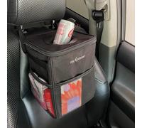myXplorer Car & Van Rubbish Bin. LARGE 10 Litre Heavy-duty Waterproof Bin with magnetic bin-liner clips to hide bags