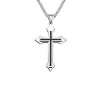 MYYCYCV Necklace pendant 十字架男士项链 霸气时尚情侣吊坠 男女学生配饰 gift