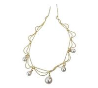MYYCYCV Necklace pendant Gold multi-layered pearl necklace women's design sense clavicle chain luxury temperament necklace summer neck accessories Jewelry gifts