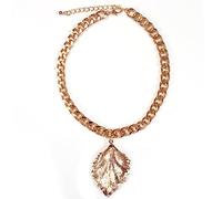 MYYCYCV Necklace pendant Personality exaggerated large leaf pendant necklace women's simple single-layer geometric necklace European and American jewelry gift