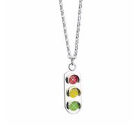 MYYCYCV Necklace pendant Traffic Indicator Creative Traffic Light Pendant Hip Hop Necklace Personality Men's and Women's Sweater Chain Pendant gift