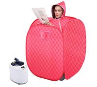 MYYINGELE Steam Sauna with Hood Portable 2L Sauna Steamer Indoor Spa Temperature Control for Full Body Fumigation Detox and Weight Loss