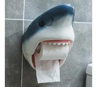MYYINGELE Wall Mount Tissue Paper Holder Decorations Resin Shark Toilet Paper Roll Storage Ring Stand For Bathroom, Kitchen