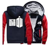 MYYLY Mens Sweatshirt for Doctor Who Mens Hoodies with Fleece Classic Cotton Hooded Pullover Full Zip,Warm Winter Jacket Long Sleeve Hoody Sweater with Pockets,C-M