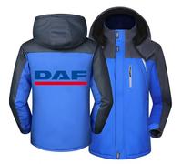 MYYLY Mens Waterproof Softshell Jacket for DAF Fleece Lined Hooded Windbreaker Thermal Warm Coats Skiing Mountain Hiking Camping Hoodie Outerwear,A-L