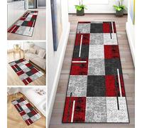 MYYNLI Rug Runner Hallway Non-Slip 100 x 280 cm Red Vintage Washable Sold by the Metre Bedroom Corridor Rug Runner Long, Length Adjustable, Width 40-120 cm