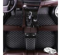 MYYULONG Car Floor Mats for FIAT 600 2023+ RHD, Full Coverage Waterproof Non-Slip Leather Carpet Cover Tailored Fit Floor Mats Set Accessory,Black-Beige