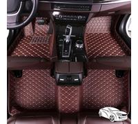 MYYULONG Car Floor Mats for Nissan Qashqai J12 e-Power 2022-2024 2025 RHD, Full Coverage Waterproof Non-Slip Leather Carpet Cover Tailored Fit Floor Mats Set Accessory,Coffee