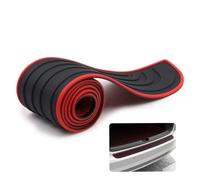 MYYULONG Car Rear Bumper Protector Strip for Skoda Octavia 5E 5 doors 2013-2017 & 2017-, Anti-scratch Bumper Protector Guard Rubber Bumper Guards Tailgate Trim Strip,Black-Red-90cm × 7cm
