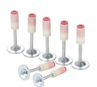 MyyYiTar 150pcs Manual Round Nails for Concrete Nailler Gun,7.3mm Dia.32mm Long Multi-Purpose Steel Nail Wall Fastening Tool Kits Accessories (32mm-Red)