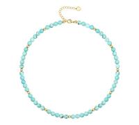 MYZCYBFC Handmade natural gemstone bead necklace, Bohemian style jewelry, adjustable clavicle chain. (Color A)