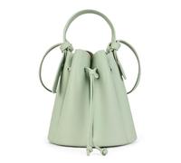 MYZCYBFC Petal handbag retro drawstring shoulder messenger bag simple and fashionable blessing bag (Green,Small)