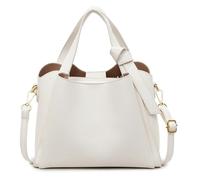 MYZCYBFC Women's multi-functional handbag, large-capacity PU soft-surface crossbody bag, stylish and elegant shoulder bag. (Off-white)