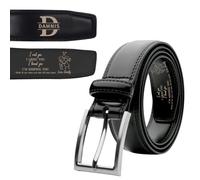 MYZQIFF I Met You I Liked You I Love You I'm Keeping You Belt, Personalized Valentines Day Men's Leather Belt, Custom Engraved Name Leather Belt Gift for Men Him Husband boyfriend