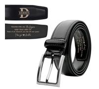 MYZQIFF Now you will always think of me when you take off your pants! Belt, Personalized Valentines Day Men's Leather Belt, Custom Engraved Name Leather Belt Gift for Men Him Husband boyfriend