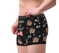 MYZQIFF Property of Custom Name Personalized Valentine's Day Photo Boxers Briefs for Men Him, Custom Funny Boxers Underwear Gift for Boyfriend Husband