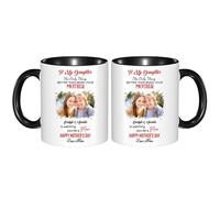 MYZQIFF to My Daughter Mug from Mum Mom Cartoonize, Personalized Cartoon Style Mothers Day Coffee Mug,Custom Mother and Daughter Coffee Cup, Watching You Be A Mom Gift from Mama Mum on Mother's Day