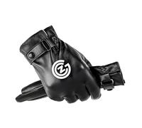Myzter Mens Motorcycle Leather Gloves Vu-lf, Winter Warm Black Soft Gloves, Winter, cycling, and keeping warm(Black)