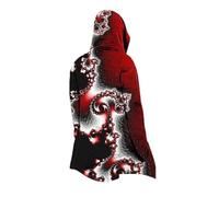 MYZTTZR Nordic Mythology 3D Hooded Cardigan for Men Viking Tattoo Print Fenrir Odin Raven Vintage Fashion Fall Jacket Medieval Gift,Cosplay,S
