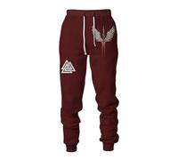 MYZTTZR Nordic Mythology 3D Printed Men's Sports Trousers Viking Retro Tattoo Celtic Knot Cosplay Odin Raven Valhalla Medieval,Celtic Knot,5XL