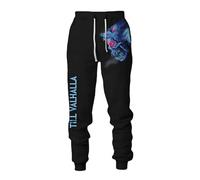 MYZTTZR Nordic Mythology Men's Sports Pants Viking 3D Tattoo Print Fenrir Wolf Odin God Retro Fashion Medieval Gift,Fenrir Wolf,4XL