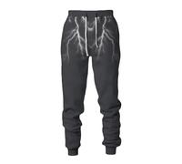 MYZTTZR Nordic Mythology Men's Sports Pants Viking 3D Tattoo Print Fenrir Wolf Odin God Retro Fashion Medieval Gift,Norse Mythology,XL