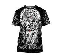 MYZTTZR Norse T-Shirt Summer Ultra-thin Quick Dry Short Sleeves Casual Outfits Odin Myth Viking Gift,Odin God,4XL