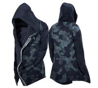 MYZTTZR Viking 3D Fleece-Lined Thermal Zipper Hoodie for Men Nordic Mythology Tattoo Vintage Casual Thickened Sweatshirt for Fall/Winter,Viking Compass,5XL