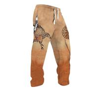 MYZTTZR Viking 3D Men's Trousers Nordic Mythology Tattoo Fenrir Retro Personality Sports Leisure Valhalla Gift,Norse Mythology,M