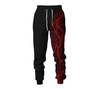 MYZTTZR Viking 3D Printed Sports Pants for Men Norse Mythology Tattoo Odin Fenrir Wolf Raven Casual Pants Valhalla Gift,Celtic Knot,L