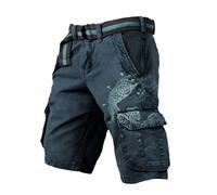 MYZTTZR Viking 3D Printed Summer Shorts Nordic Mythology Tattoo Retro Personalised Men's Sports Pants Valhalla Gift,Norse Runes,M