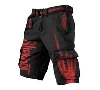MYZTTZR Viking 3D Summer Shorts for Men Nordic Mythology Tattoo Fenrir Odin World Tree Retro Fashion Beach Shorts,Cosplay,M